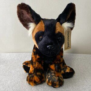 NWT Aurora World Signature Collection African Wild Dog Plush 12" 2019